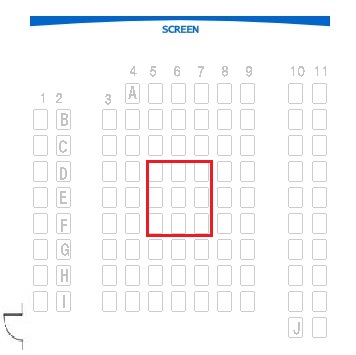 「シアター・イメージフォーラム」見やすい座席